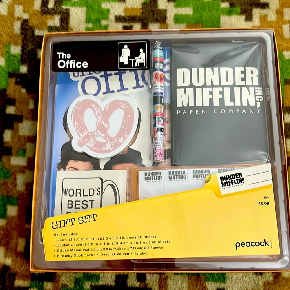 The Office - Dunder Mifflin journals/pen/sticker gift set